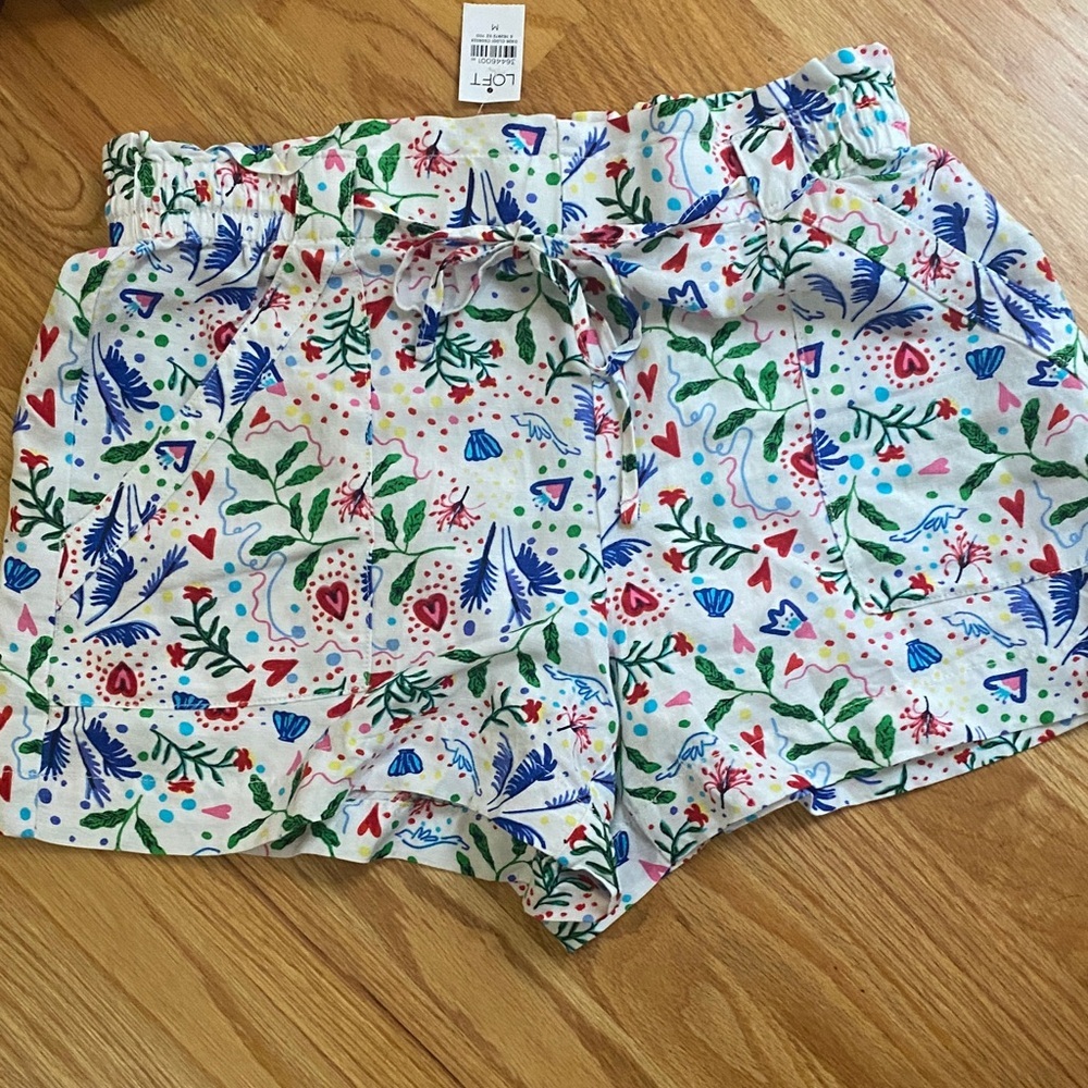 LOFT Floral and Striped Shorts bundle of 5 - Picture 3 of 7